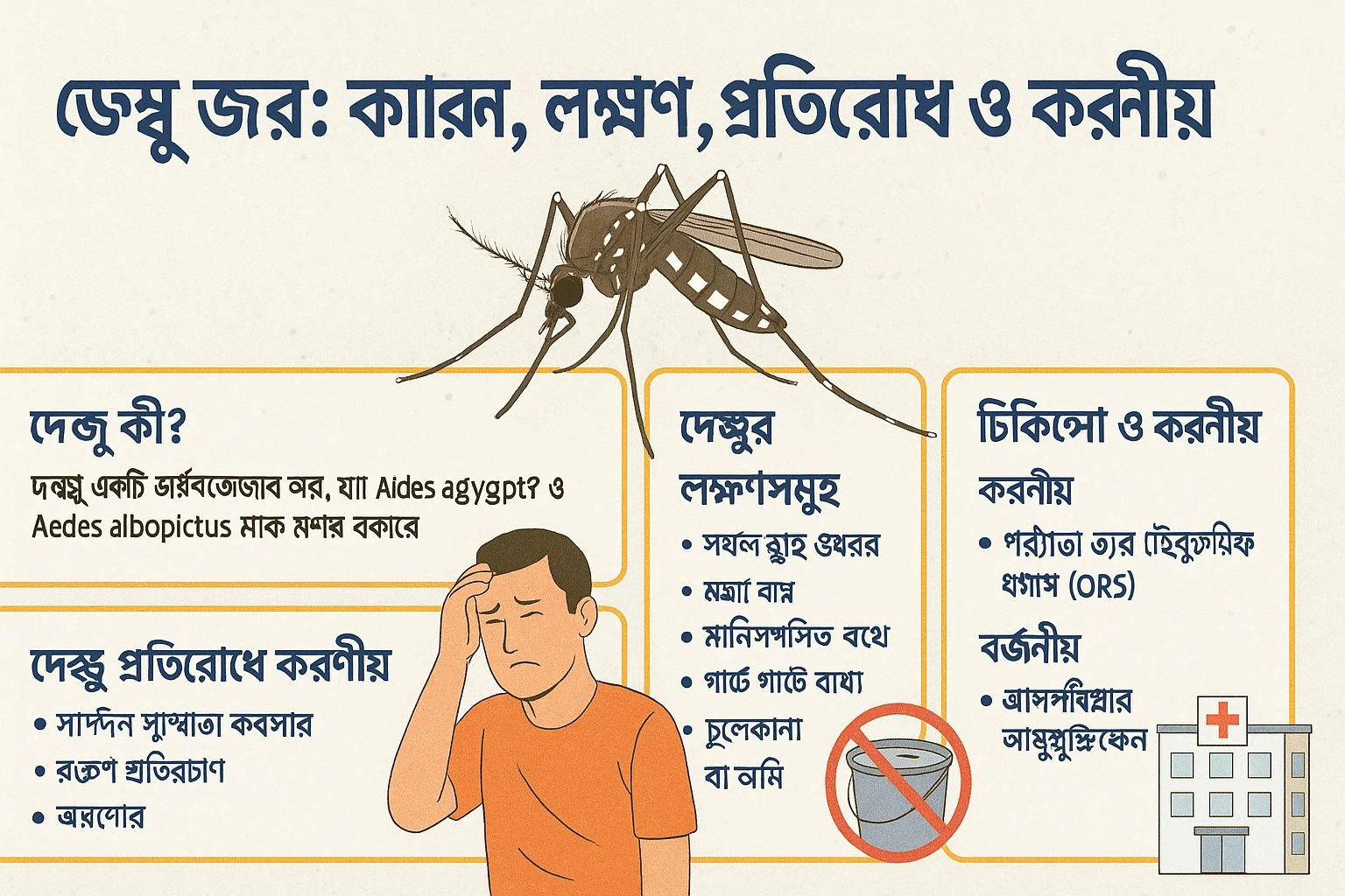 মশার কামড়ে নয়, হোক জ্ঞান আর সতর্কতার প্রতিরোধ!